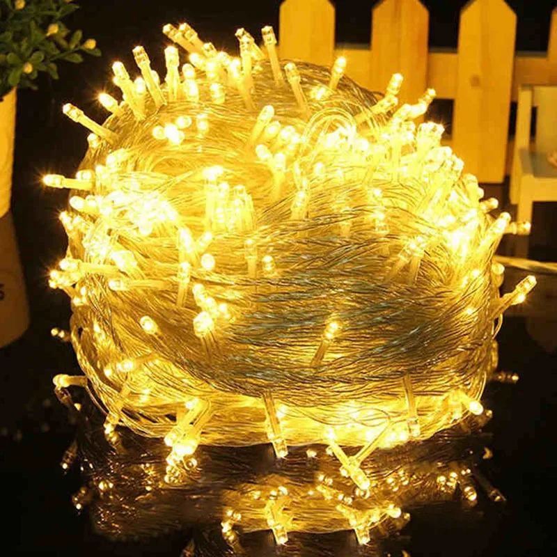 Новый Рождественский светодиодный светильник s наружный 100 м 50 30 20 10 AC110V 220 В