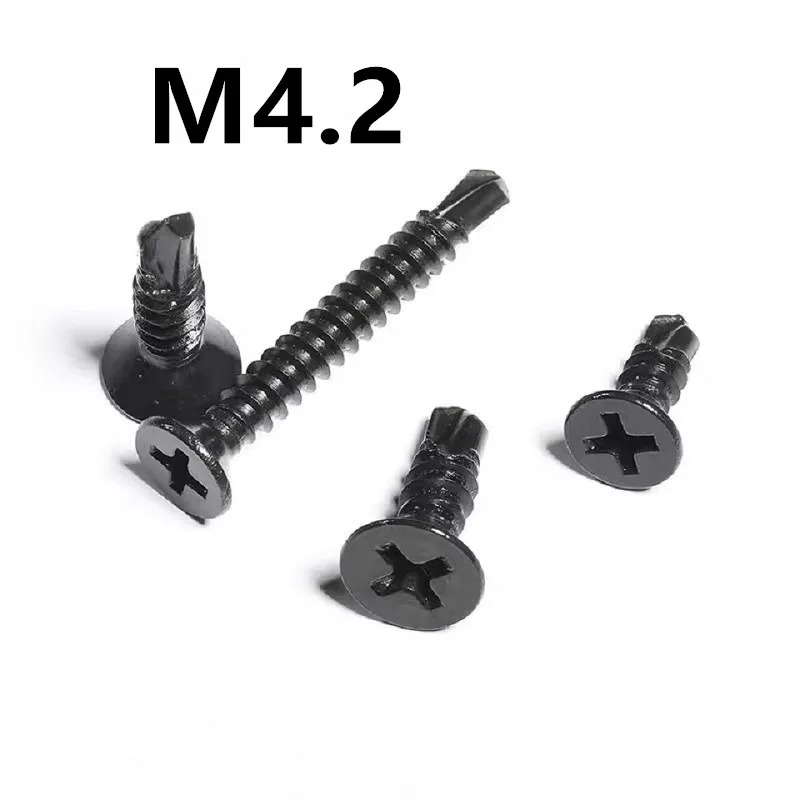 50 шт. M4.2x13/16/50 мм GB15856.2 черный винт с потайной головкой и | Винты -1005001425455174