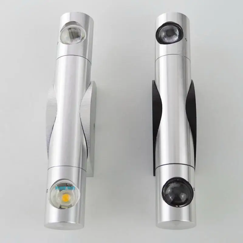 Светодиодный настенный светильник для помещения с 2 бусинами Вт 4 алюминиевый