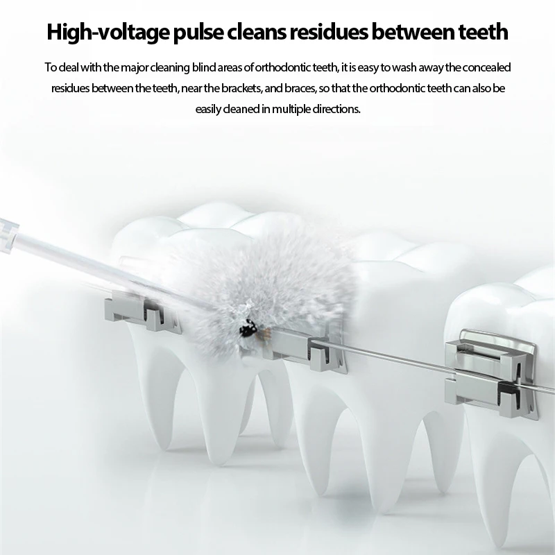 

Home Electric Oral Irrigator Portable Water Flosser 5 Modes Waterproof Teeth Cleaner Dental Floss 400ML Water Tank Water Jet