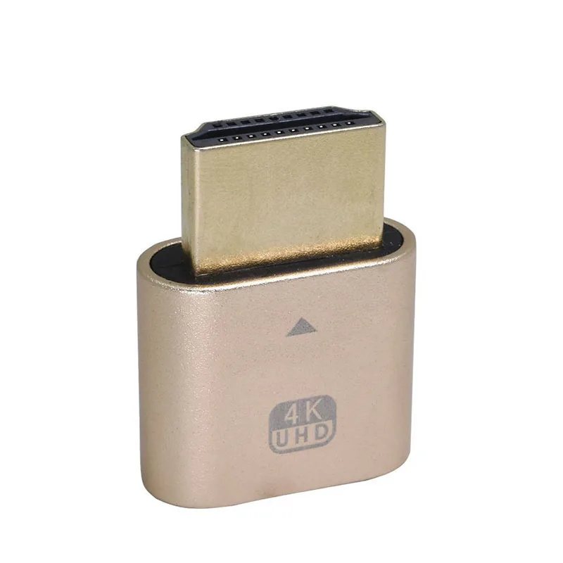 Адаптер Виртуального дисплея VGA для майнинга HDMI-совместимый 1 4 DDC EDID фиктивный