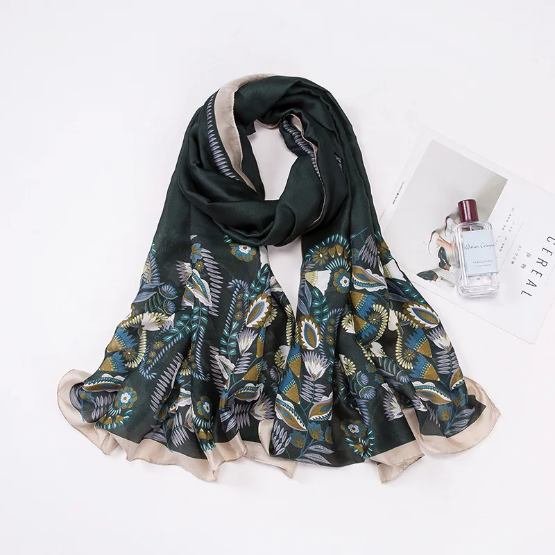 

Silk Scarf Women Shawls Wraps Fashion Small Hair Neck Hijabs Foulard Scarves Female Lady bufanda seda mujer echarpe ete soie