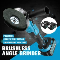 brushless angle grinder electric cordless impact 800w polish grind machine rechargeable power home tools for 18v makita battery