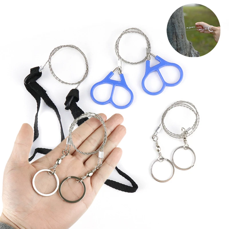 

2021 New Hand Chain Saw Safety Survival Fretsaw ChainSaw Emergency Outdoor Steel Wire Saw Pocket Gear Camping Hunting Kits