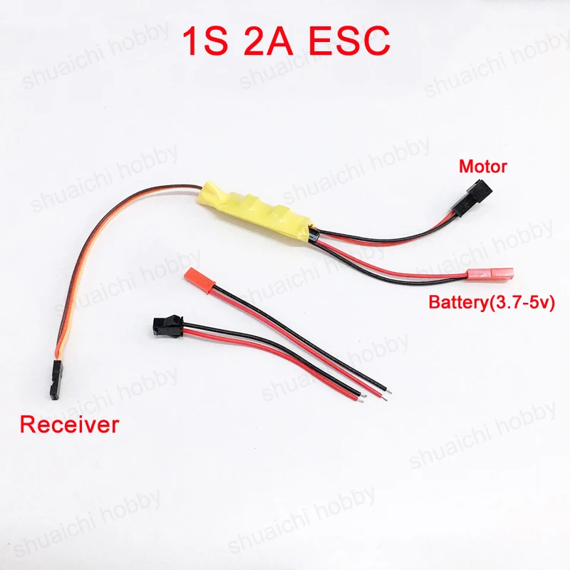 Матовый двухсторонний контроллер скорости Micro 1S 2S 3S ESC 2A 5A с 5 В 1A BEC для