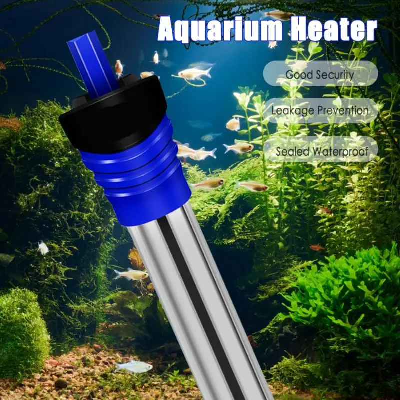 

110v-220v Adjustable Temperature Thermostat Heater Rod 25W/ 50W/ 100W/ 200W/ 300W/500W Submersible Aquarium Fish Tank Water Heat
