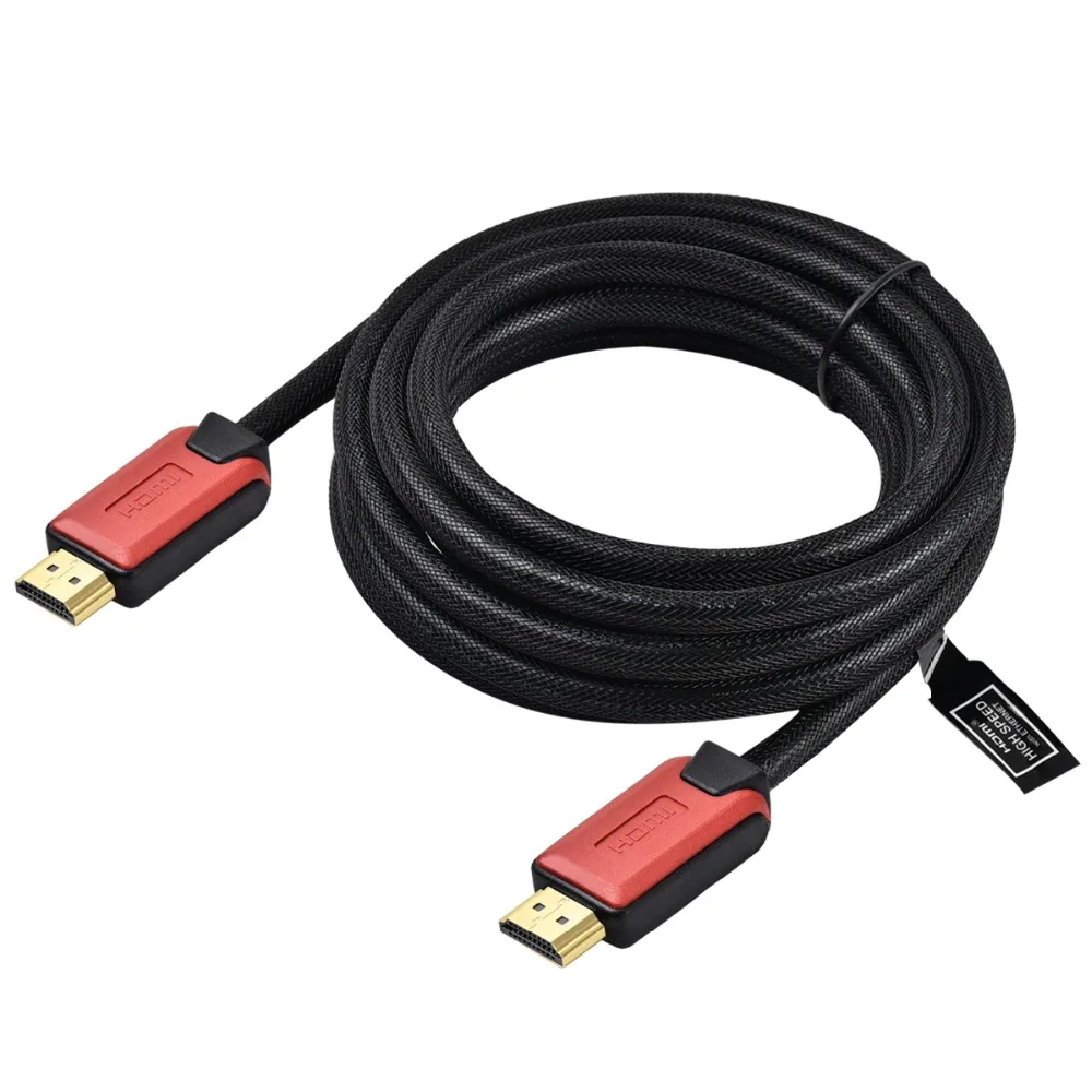 Кабель HDMI 2 0 4K 60 Гц 3 м HDCP 28AWG кабель с нейлоновой сеткой (медный проводник +