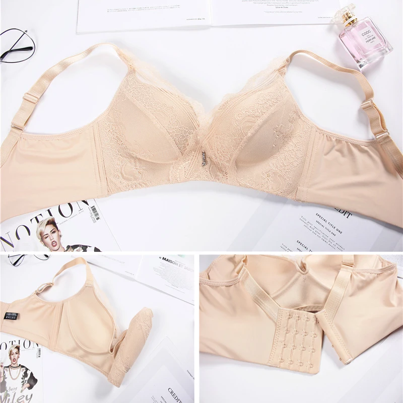 

Elovegirl Fashion Lace Sexy Push Up Bra Bralette Underwear Lingerie Crop Top Female Brassiere Wireless Bra