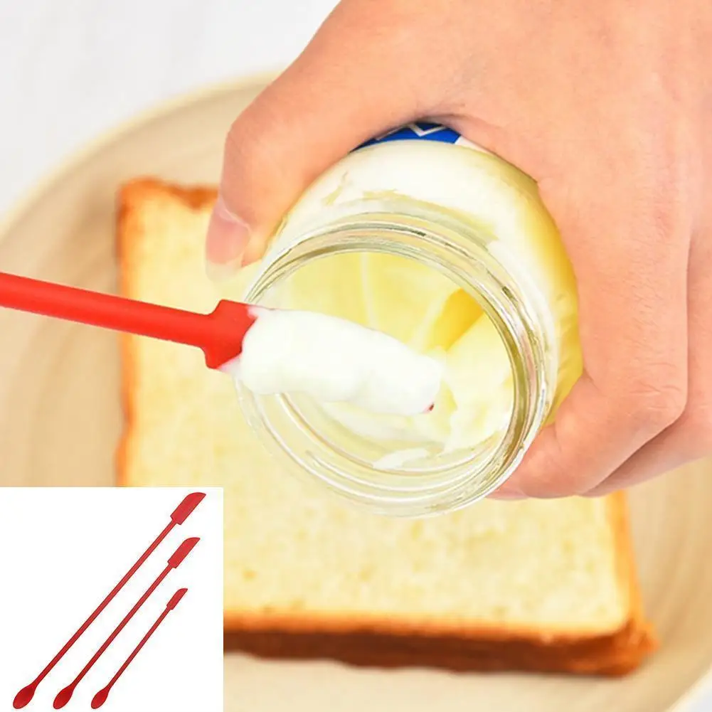 

Silicone 4-piece 3-piece Mini-tip Spatula Long Cosmetic Spatula Tools New Bottle Accessories Supplies C9Y4