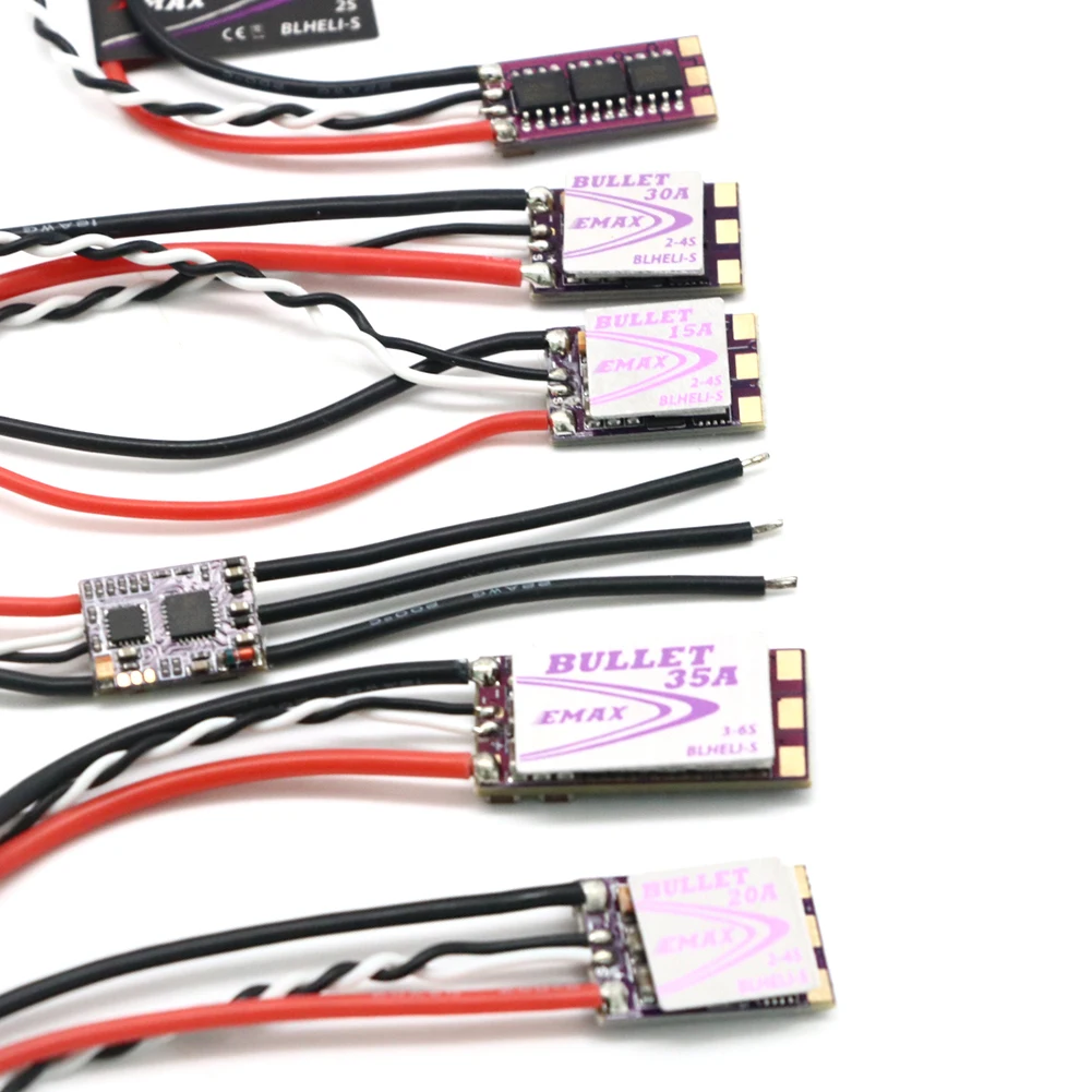 EMAX BLHeli-S DSHOT Bullet ESC 6A 12A 15A 20A 30A 35A BLHeli s контроллер скорости для RC FPV дрона мотора DIY