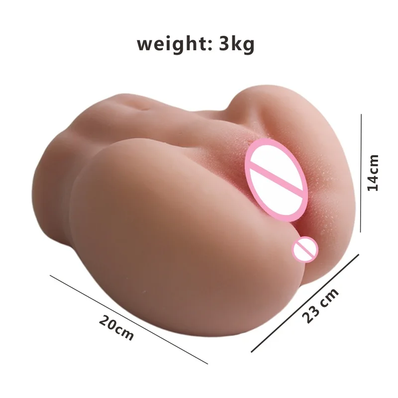 Реалистичная женская большая ягодица влагалище половина туловища сексуальная