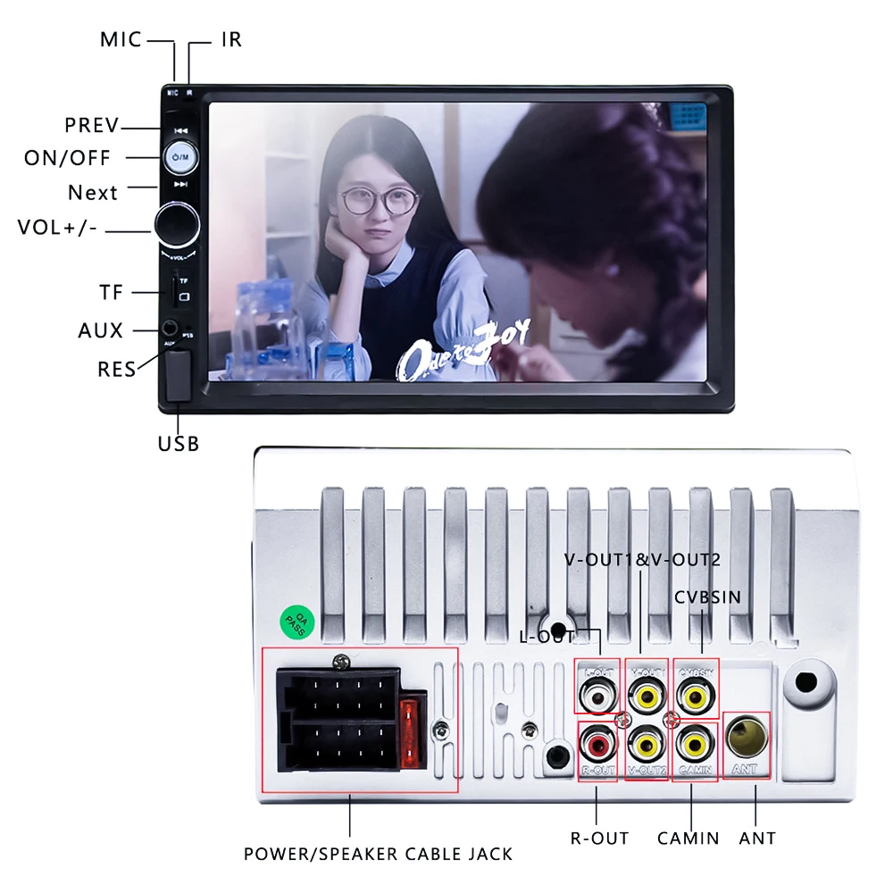 Универсальный 2 din Автомобильный мультимедийный плеер авторадио 2din стерео 7