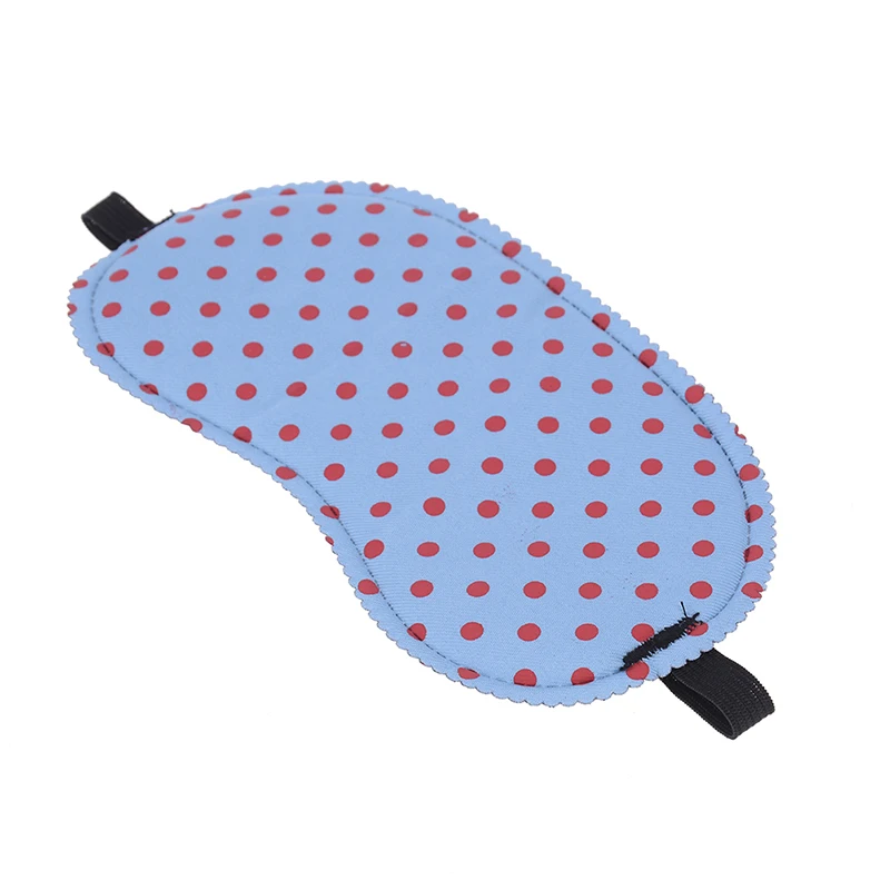 

1PC/2PCS/3PCS/5PCS Dot Print Sleeping Eye Mask Portable Soft Travel Sleep Rest Aid Eye Mask Cover Eye Patch Sleeping Mask Random