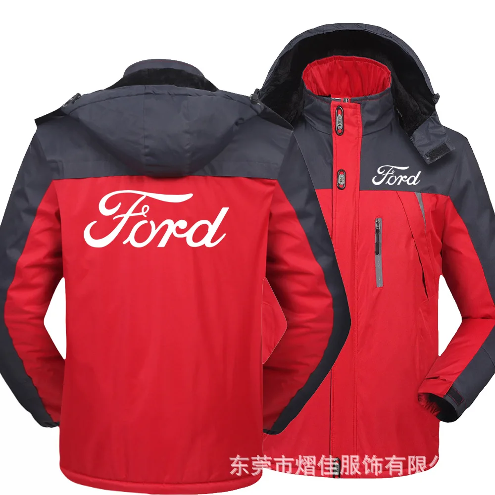 Зимняя парка для мужчин ford Windbreak плюс бархатная Толстая теплая ветрозащитная