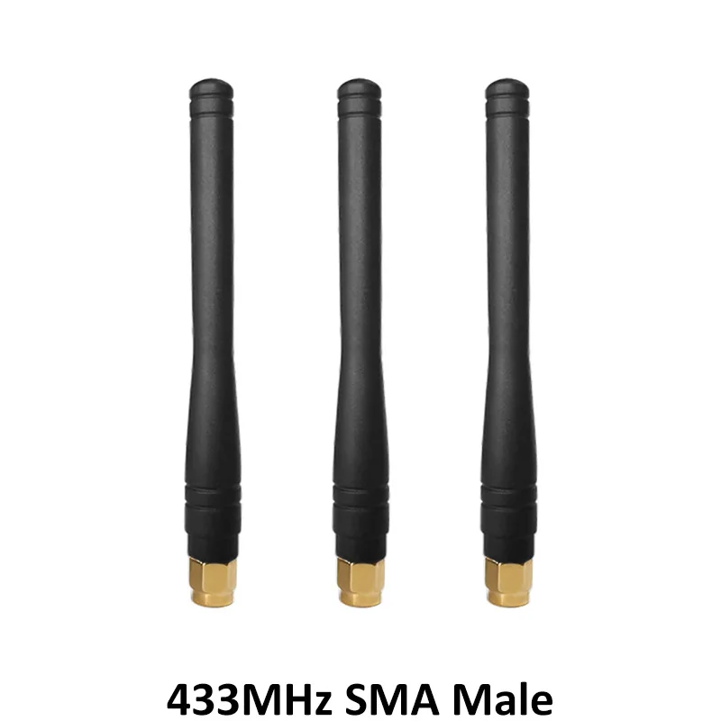 GRANDWISDOM 5/10/20pcs 433mhz antenna 3dbi sma male lora antene pbx iot module lorawan signal receiver antena high gain
