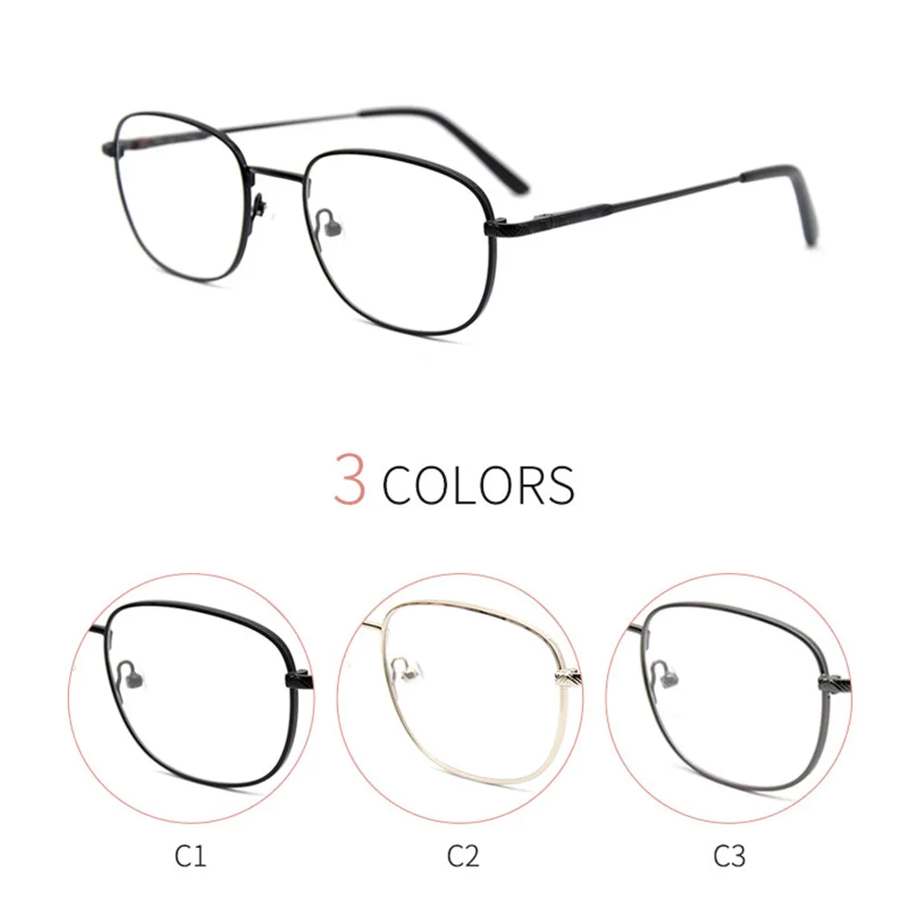 

KANDREA Round Unisex Metal Myopia Glasses Frame Men Women Oversized Computer Eyeglasses High Quality Anti Blue Ray Spectacles