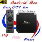 Лучший ip tv box x96 mini android 9.0 tv box 2G-16G 1G-8G smart tv 4k медиаплеер x96 мини декодер ip tv отправка из Франции