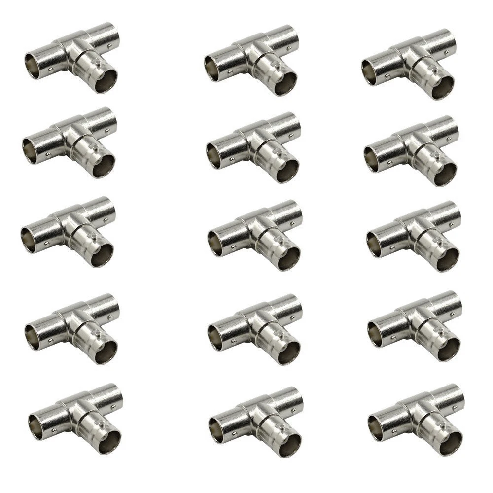 Бесплатная доставка тройник с прямым углом соединитель BNC тремя штекерами для