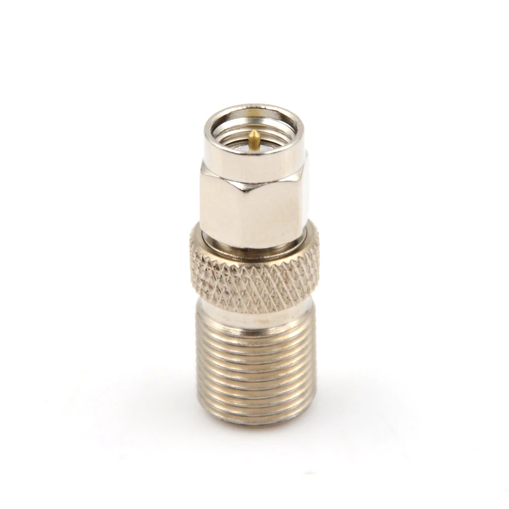 One Piece F Type Female to SMA Male Plug Coaxial Adapter Connector Silver Tone RF Coax | Обустройство дома