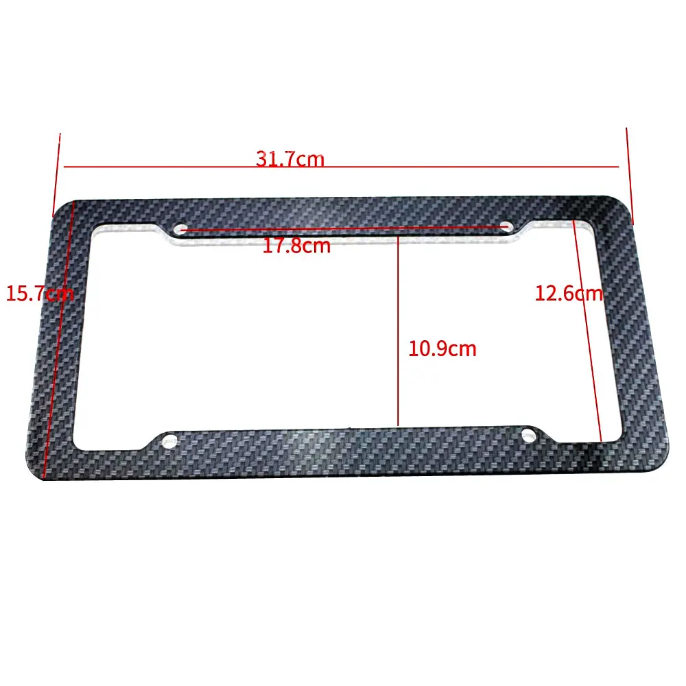 DSYCAR 2 шт./компл. рамка номерного знака из углеродного волокна тонкий