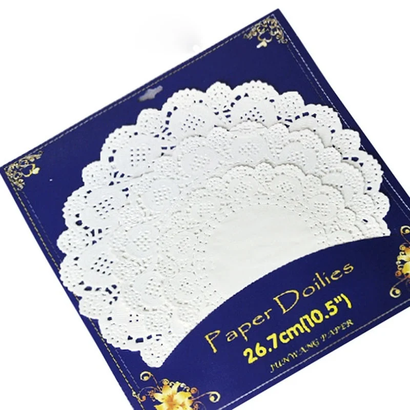 36 шт./компл. (включает 3 размера) Круглая маслопоглощающая бумажная Кружевная