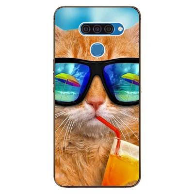 Для LG Q60 чехол роскошный чехол из ТПУ и силикона чехол s для LG K50 Телефон задняя крышка для LG Q 60 Funda Coque для LG V50/V50 ThinQ - Цвет: w14