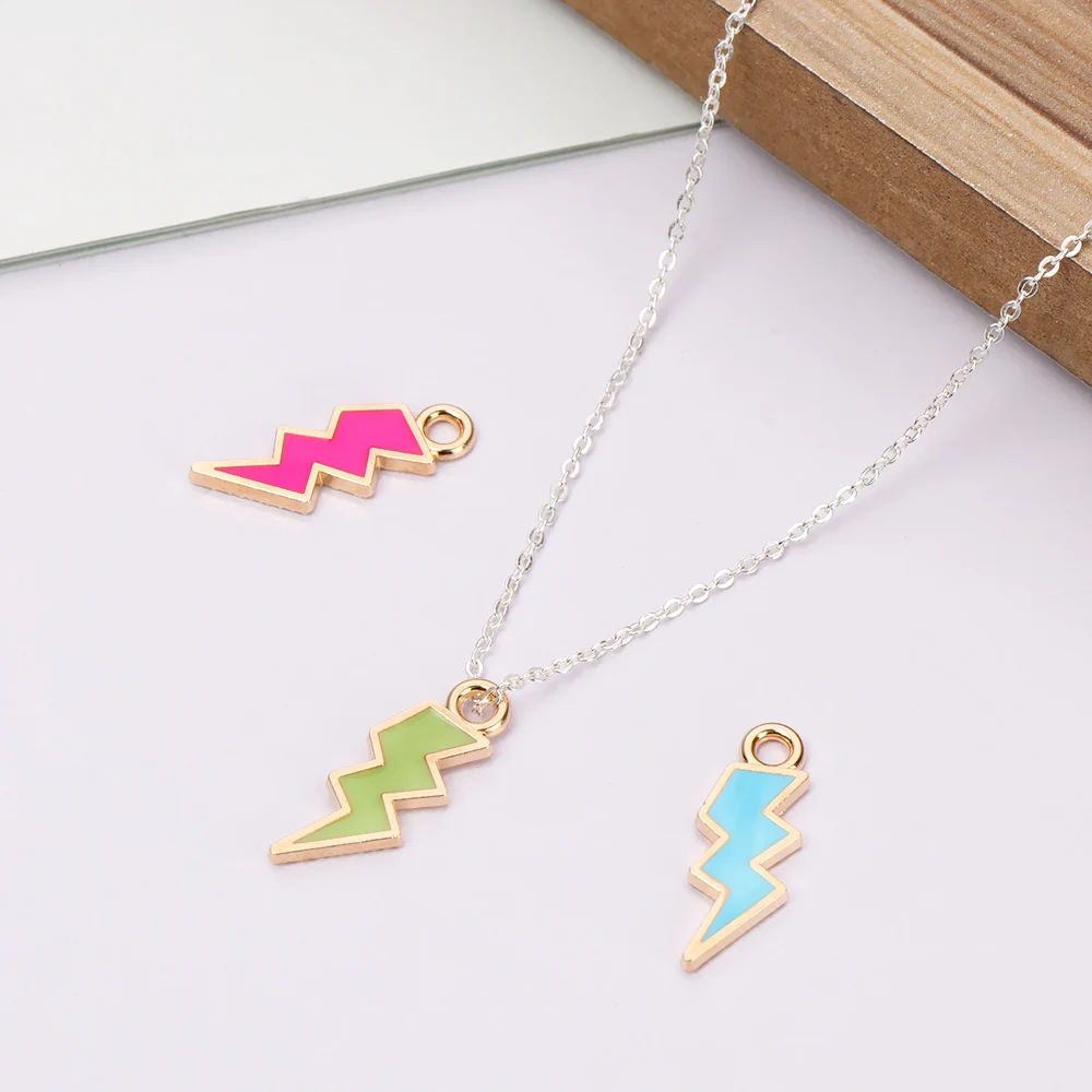 Подвеска молния для браслетов сережек эмалевые Подвески сделай сам в форме