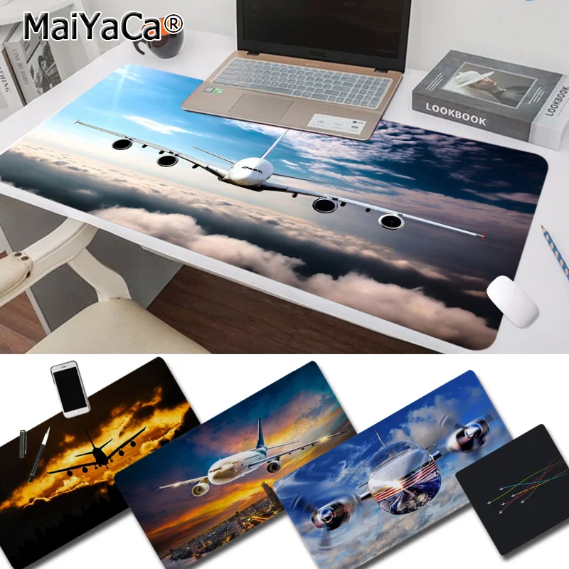 

MaiYaCa Boy Gift Pad Plane Flight Clouds Durable Rubber Mouse Mat Pad Free Shipping Large Mouse Pad Keyboards Mat