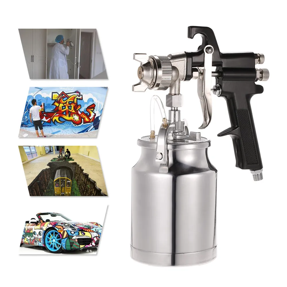 

High Pressure Spray Gun Siphon Feed Paint Spray Machine with 1.8mm Nozzle 1000cc Paint Sprayer