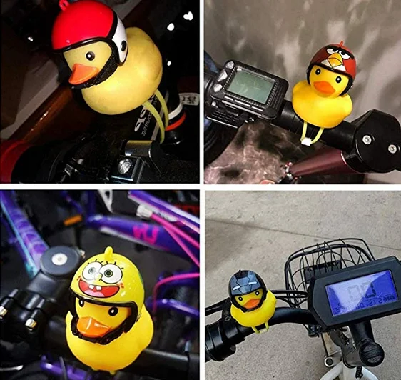 

Duck Bicycle Bell Silicone Lighting Cartoon Bike Horn for Kids Cycling Safety Bell Handlebar Bell Yellow