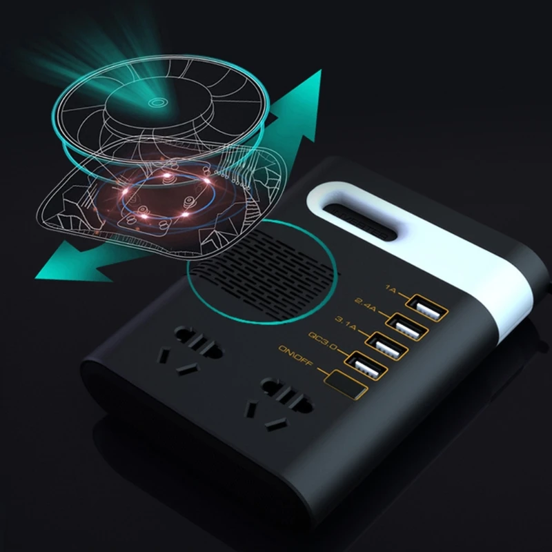 

200W Car Inverter DC 12V/24V to AC 220V Voltage Converter QC3.0 USB Charger