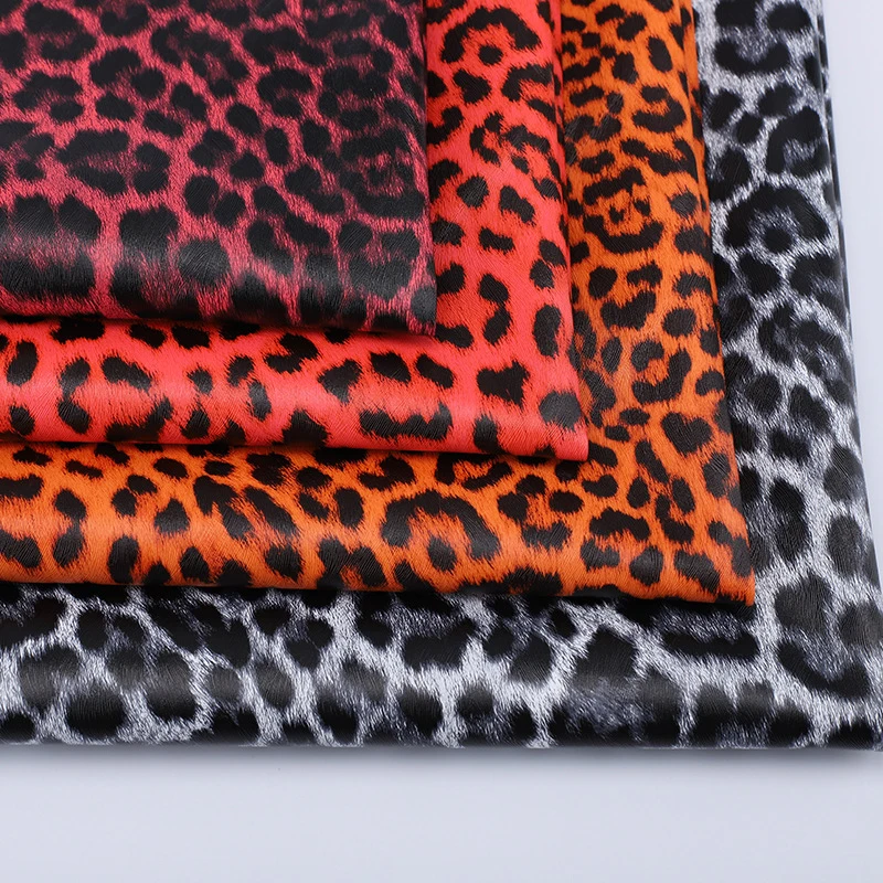 ПВХ синтетическая кожа Леопардовый принт кожзам DIY сумка для дивана швейный