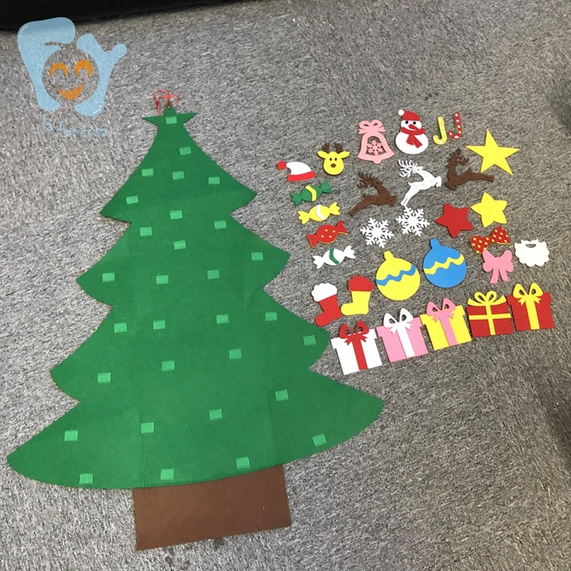 Дети Todder Войлок Рождественская елка игрушка 30 шт. украшения DIY домашний магазин