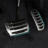 aluminum alloy foot pedal for land rover freelander 2 accelerator gas fuel brake pedal rest pedal pads mats cover accessories