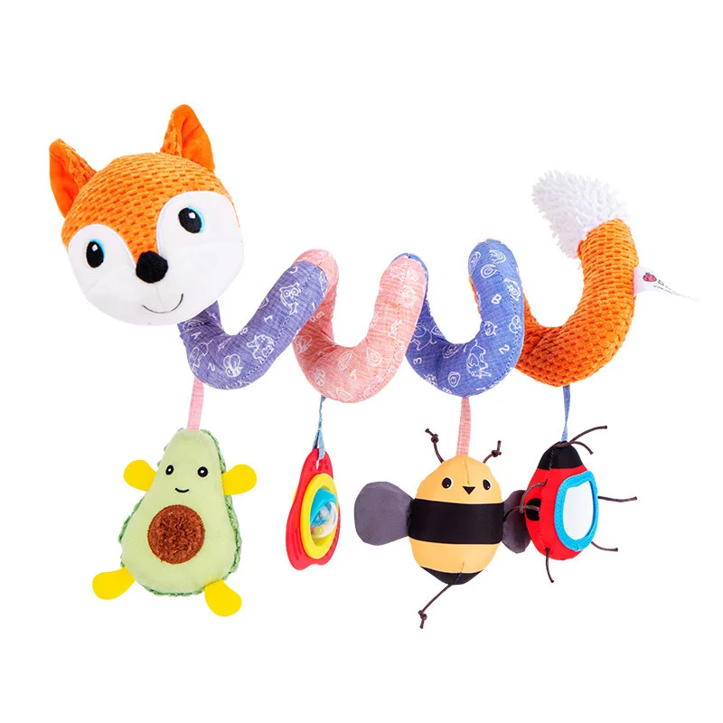 

Crib Mobile Bed Bell Activity Rattles 0-12 Months Baby Toys for Newborns Infant Music Car Seat Hanging Spiral Stroller