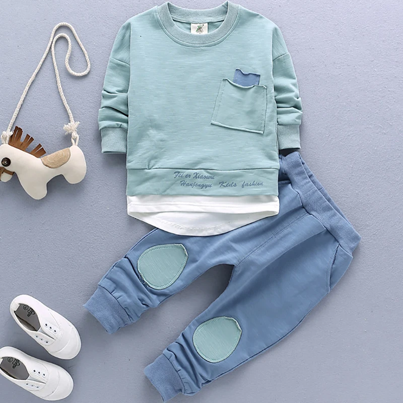 Детская одежда с длинными рукавами из чистого хлопка осенняя Новинка 2018 года