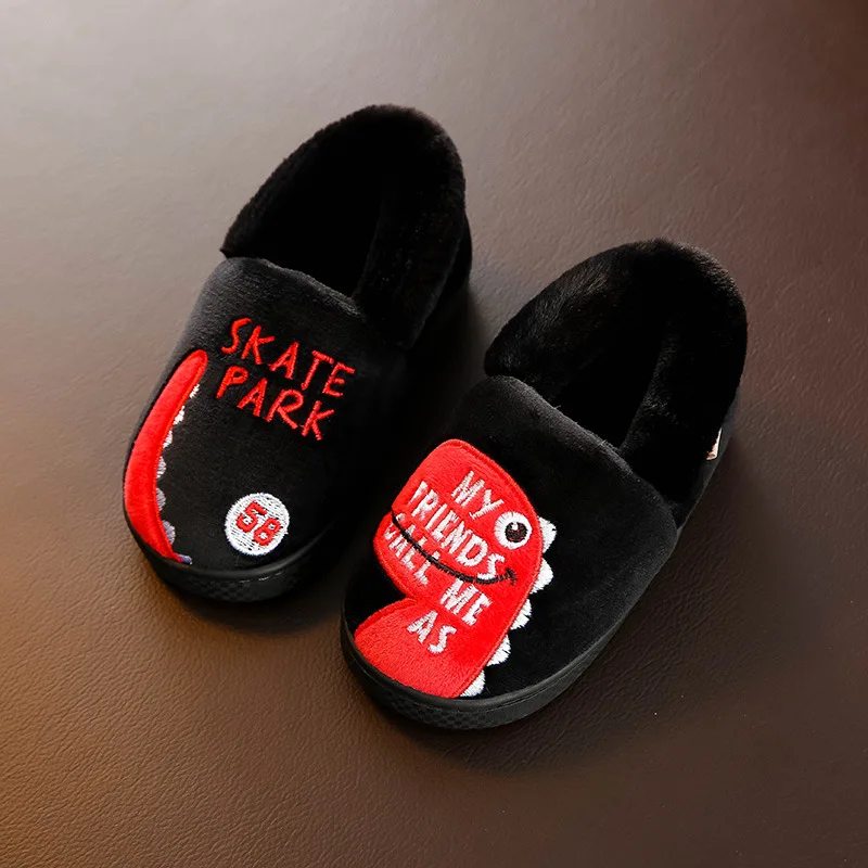 Детские тапочки новые зимние для маленьких мальчиков и девочек обувь малышей