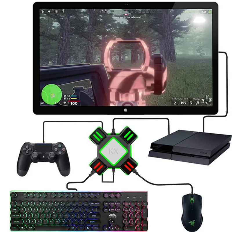The New EastVita KX USB Game Controllers Adapter Converter Video Keyboard Mouse adapter for Switch/Xbox/PS4/PS3 | Электроника