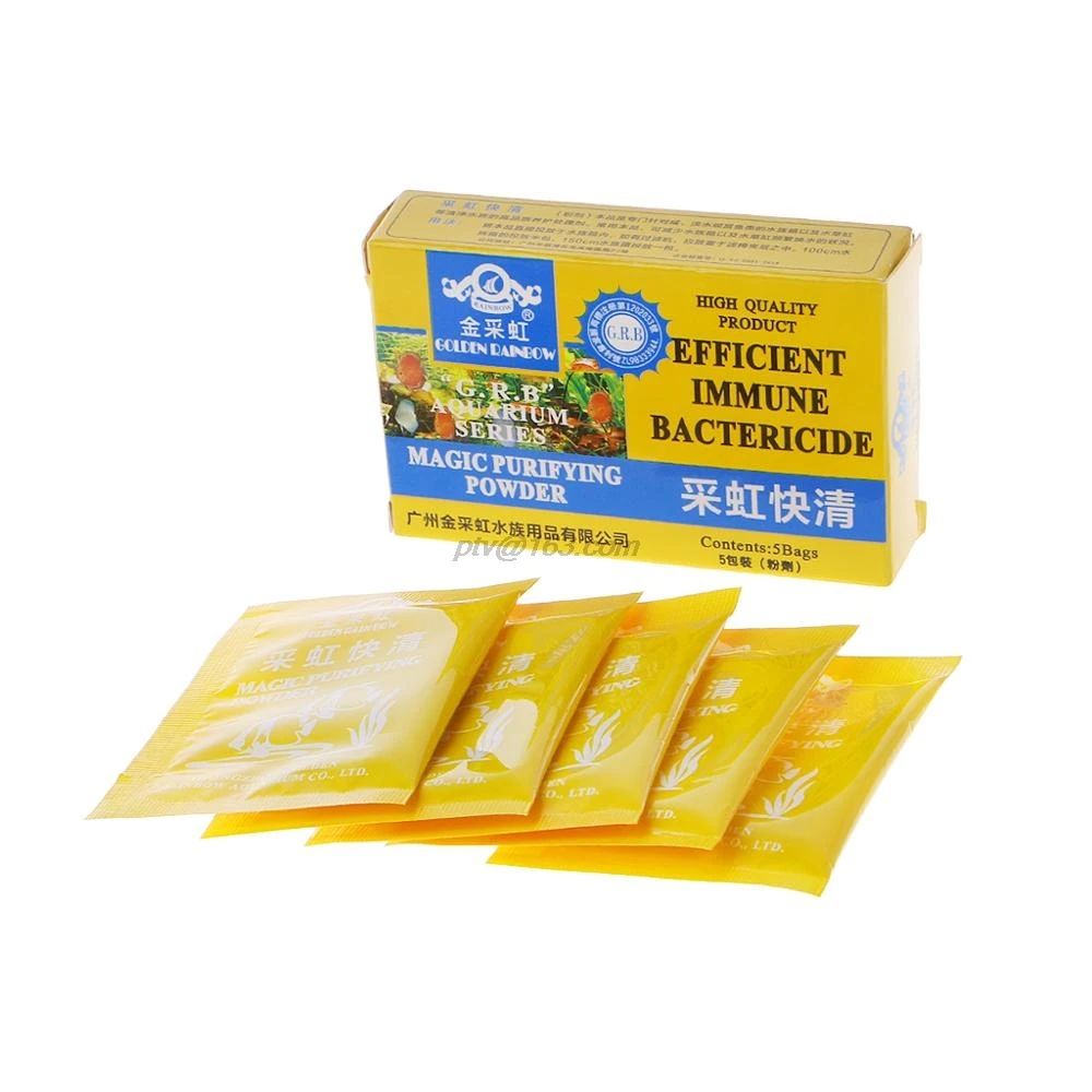 5 Bag/Box новый очиститель для аквариума порошок волшебная вода эффективный