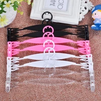10pcs hot sale colorful plastic hanger for bra lingerie hanger underwear hanger
