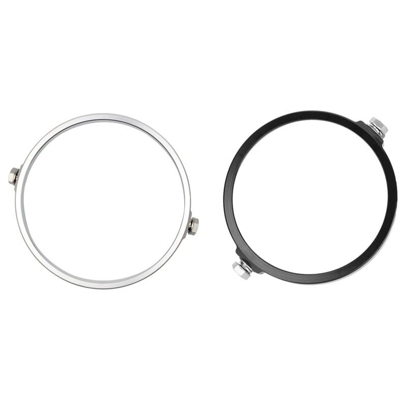 

Universal 5.75 Inch Aluminum Round Headlight Housing Headlamp Trim Ring Mount Bracket Motorcycles