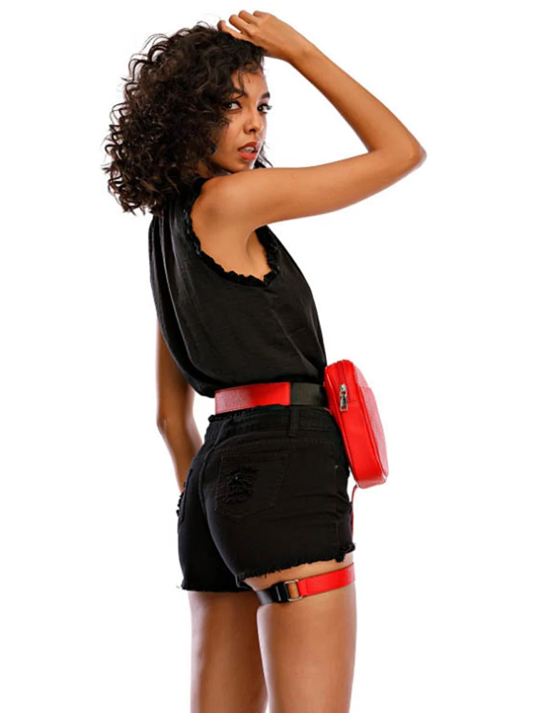 Забавная поясная сумка из искусственной кожи для женщин модная дамская сумочка