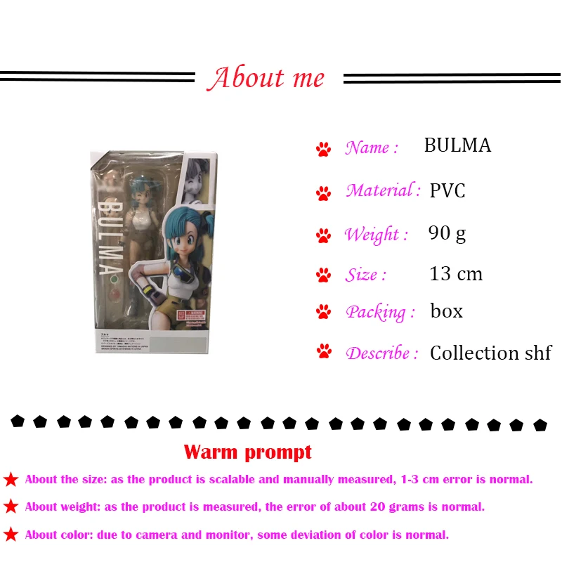 Аниме Dragon ball Z SHF Figuarts Bulma ПВХ фигурка модель DIY игрушка