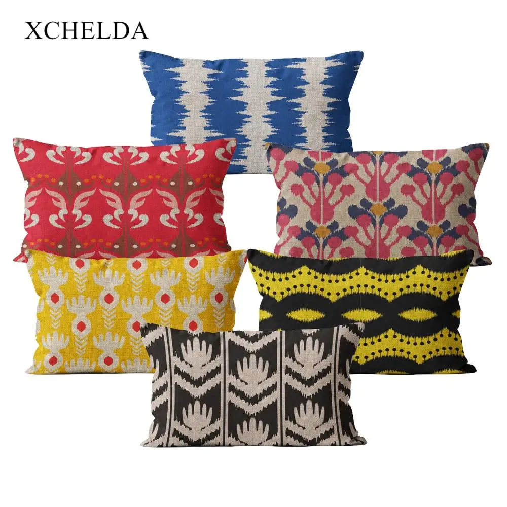 Сафьянский чехол для подушки прямоугольная винтажная декоративная наволочка