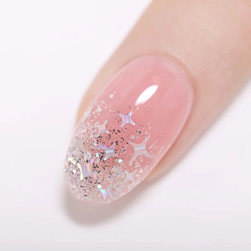 BORN PRETTY Star блестки AB красочные 3D украшения для дизайна ногтей Серебряный