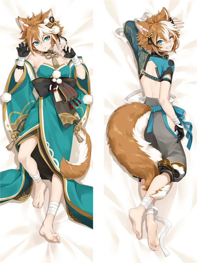 

Genshin Impact Gorou Wu Lang Cosplay Dakimakura Pillow Case Hugging Body Gift 003