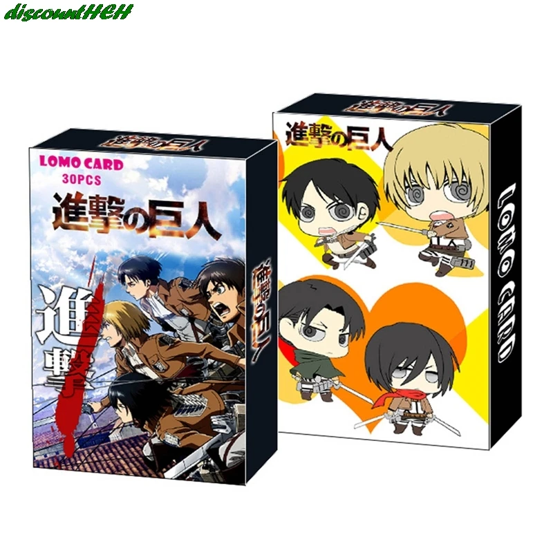 30 шт./кор. Аниме обувь для косплея по аниме атака на Титанов карты мультяшная