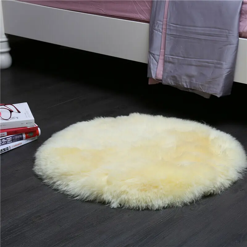 Ворсистый коврик искусственные шерстяные коврики домашний декоративный 5 цветов