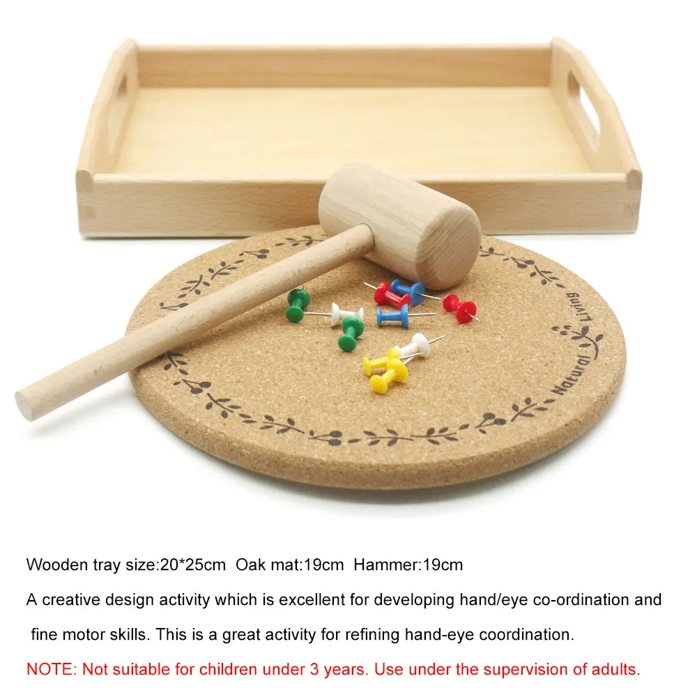 

Montessori - children's education, wooden toys, hammer activities, practical living materials