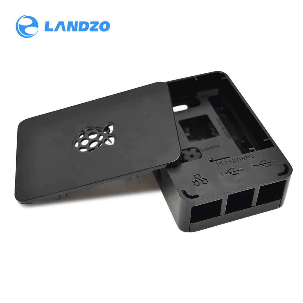 Официальный Оригинальный raspberry pi 3b + чехол 3 Аксессуары Черный Защитный с
